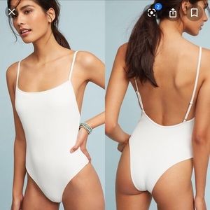 Solid & Striped Chelsea one piece in Coral